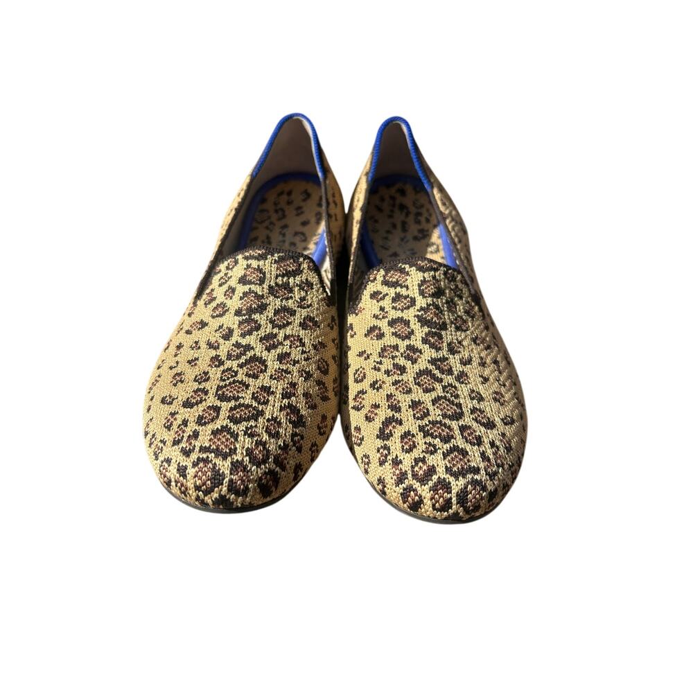 Rothy’s 8.5 The Loafer in Cheetah Leopard Ballet Flats Slip On Round Toe Shoes‎ - Picture 2 of 8